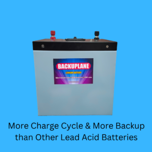 Backuplane 12V 100Ah Lithium PO4 Battery for Home, Shop, Office