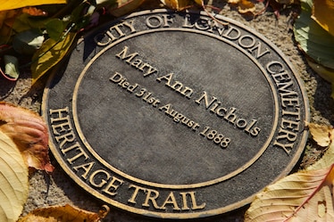 Memorial marker of Mary Ann Nichols