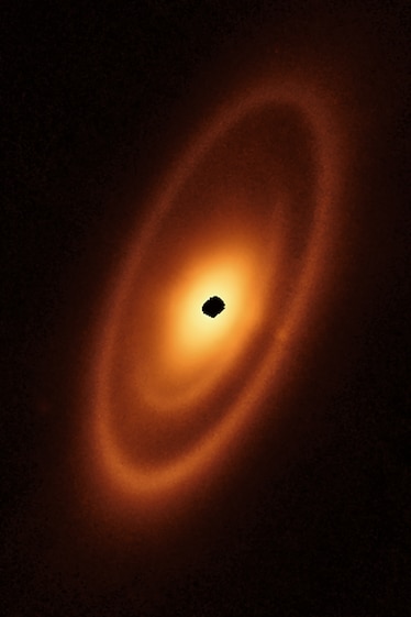 The Star Fomalhaut and its surround dusty debris disk.